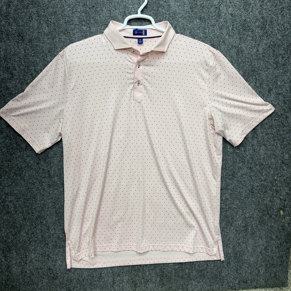 Stitch Golf Polo shirt Pink Polka-Dot Men's size XL
